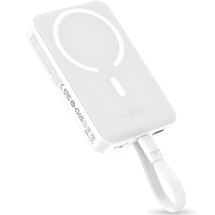 Зовнішній акумулятор Baseus Magnetic Mini 30W (10000mAh) P1002210B223-00 - White: фото 3 з 22