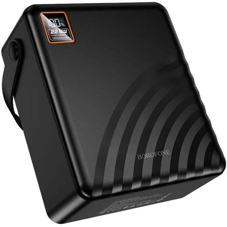 Зовнішній акумулятор BOROFONE BJ85 22.5W+PD20W (100000mAh) - Black: фото 2 з 7