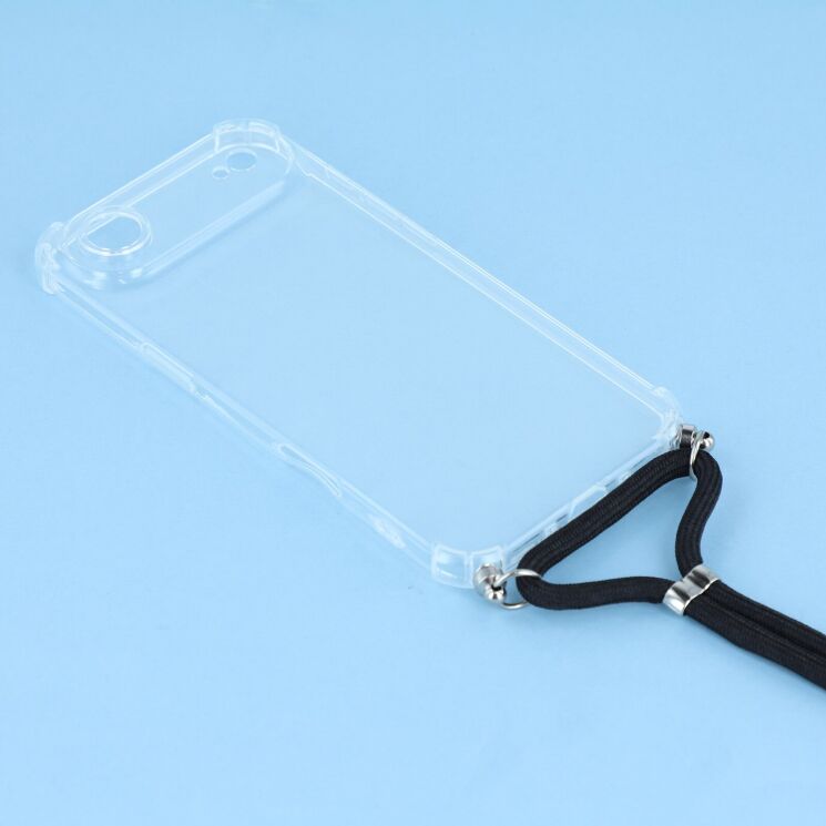 Захисний чохол UniCase AirBag with Strap для Apple iPhone 17 Air - Transparent: фото 2 з 4