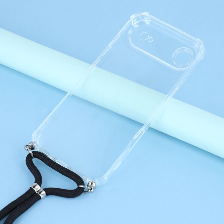 Захисний чохол UniCase AirBag with Strap для Apple iPhone 17 Air - Transparent: фото 4 з 4
