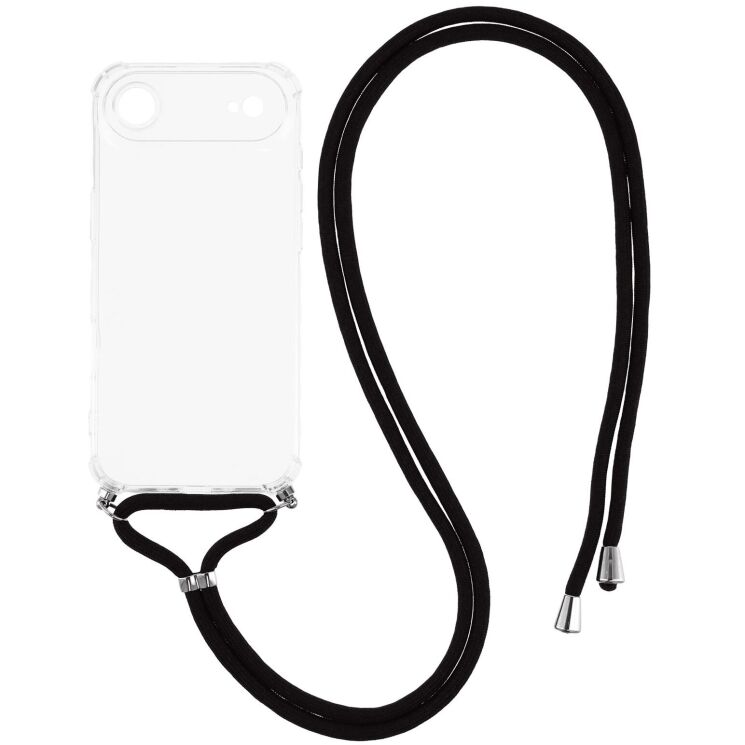 Захисний чохол UniCase AirBag with Strap для Apple iPhone 17 Air - Transparent: фото 1 з 4