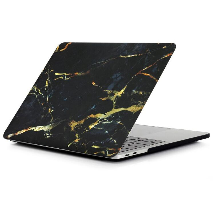 Захисна накладка Deexe Design Style для Apple MacBook Pro 13 - Marble Pattern / Black / Gold (234003M) Захисна накладка Deexe Design Style для Apple MacBook Pro 13 - Marble Pattern / Black / Gold: фото 1 з 5