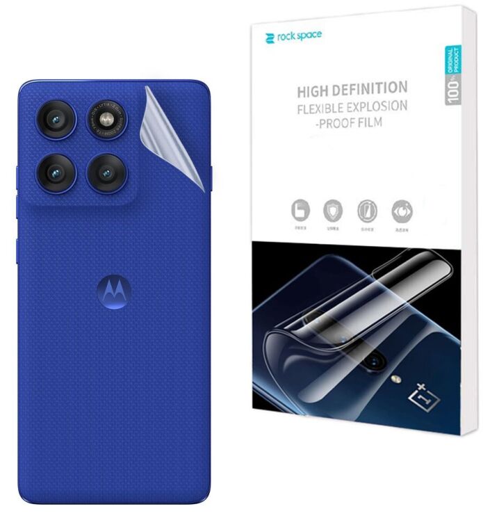 Захисна плівка на задню панель RockSpace Explosion-Proof SuperClear для Motorola Edge 60 Pro: фото 1 з 9