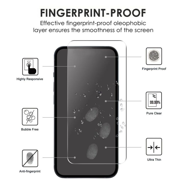 Захисне скло Deexe Crystal Glass для TECNO Pova 5 - Transparent: фото 6 з 6