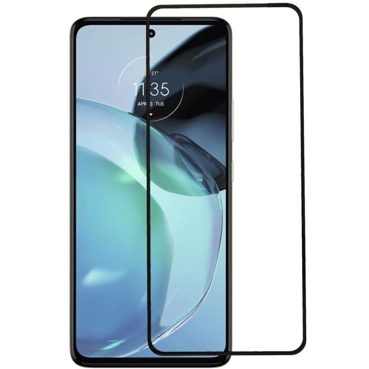 Захисне скло Deexe Full Glue Coverage для Motorola Moto G72 - Black: фото 1 з 8