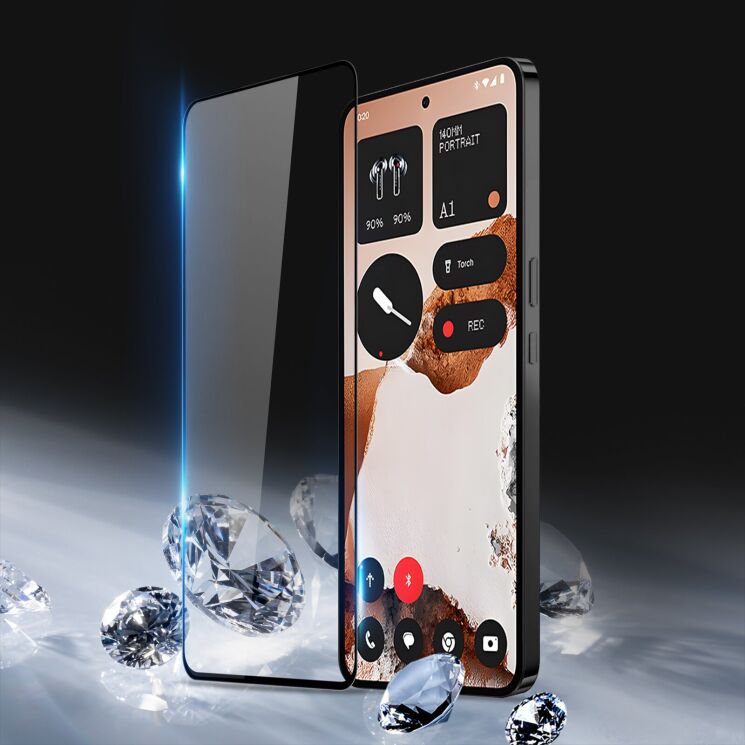 Захисне скло DUX DUCIS Full Glue для Nothing CMF Phone 2 Pro - Black: фото 2 з 7