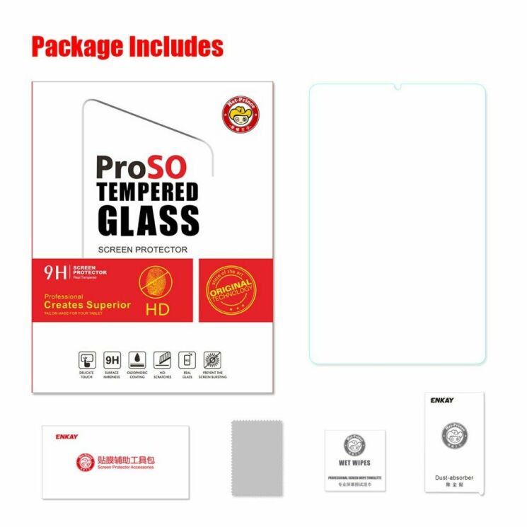 Защитное стекло HAT PRINCE 0.33mm 2.5D для Samsung Galaxy Tab S6 lite / S6 Lite (2022/2024) - Transparent: фото 7 из 9