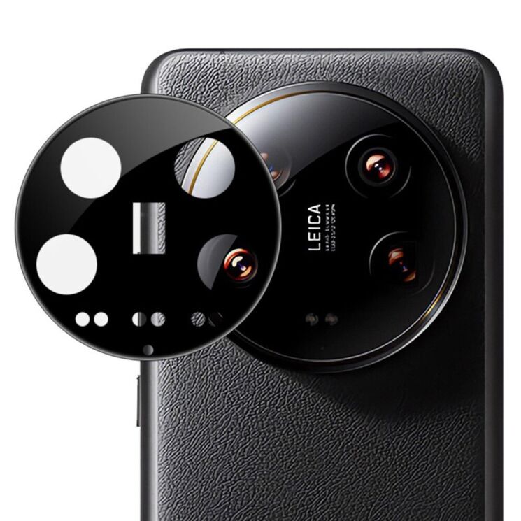 Защитное стекло IMAK Install Black Glass Lens для Xiaomi 14 Ultra - Black: фото 2 из 9