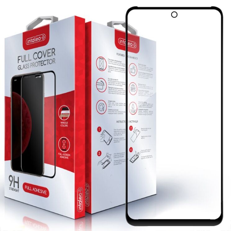 Захисне скло Intaleo Full Glue для Motorola Moto G13 / G23 - Black: фото 1 з 9
