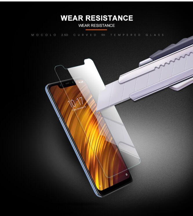 Захисне скло MOCOLO 2.5D Arc Edge для Xiaomi Pocophone F1: фото 10 з 14