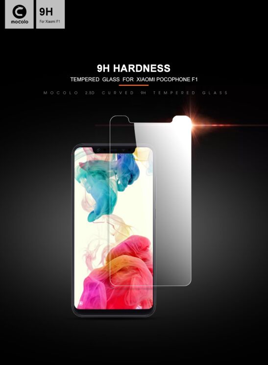 Захисне скло MOCOLO 2.5D Arc Edge для Xiaomi Pocophone F1: фото 7 з 14