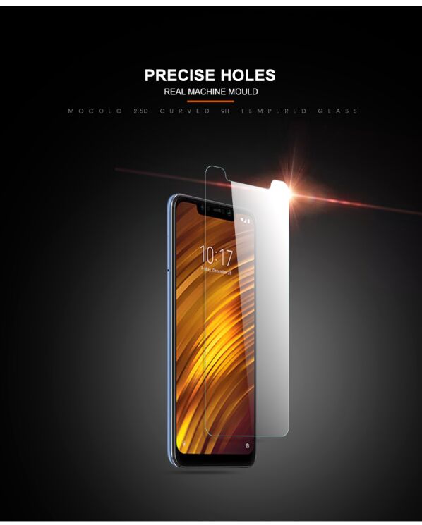 Захисне скло MOCOLO 2.5D Arc Edge для Xiaomi Pocophone F1: фото 9 з 14