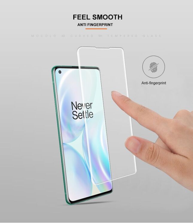 Захисне скло MOCOLO 3D Curved UV Glass для OnePlus 8: фото 8 з 13