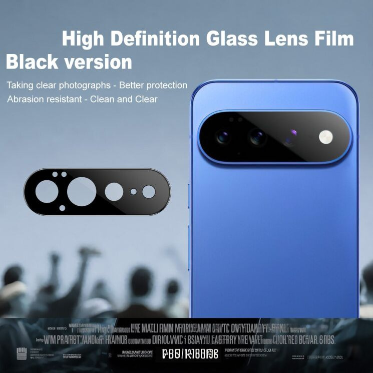 Защитное стекло на камеру IMAK Black Glass Lens для Google Pixel 11 Pro XL - Black: фото 2 из 7