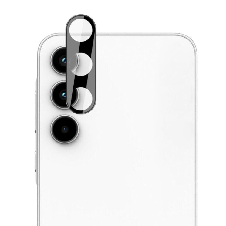 Защитное стекло на камеру IMAK Black Glass Lens для Samsung Galaxy A55 (A556) - Black: фото 3 из 10