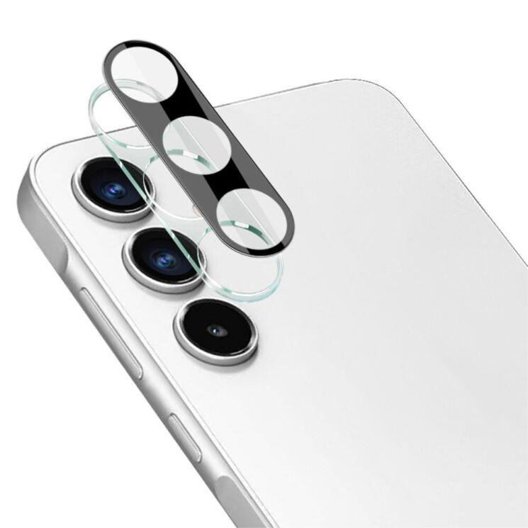 Защитное стекло на камеру IMAK Black Glass Lens для Samsung Galaxy A55 (A556) - Black: фото 2 из 10