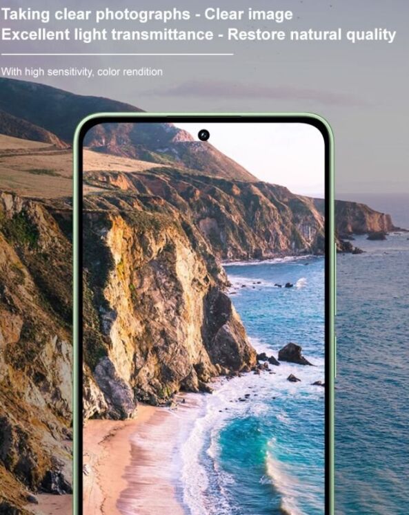 Защитное стекло на камеру IMAK Black Glass Lens для Xiaomi Redmi Note 13 - Black: фото 7 из 10