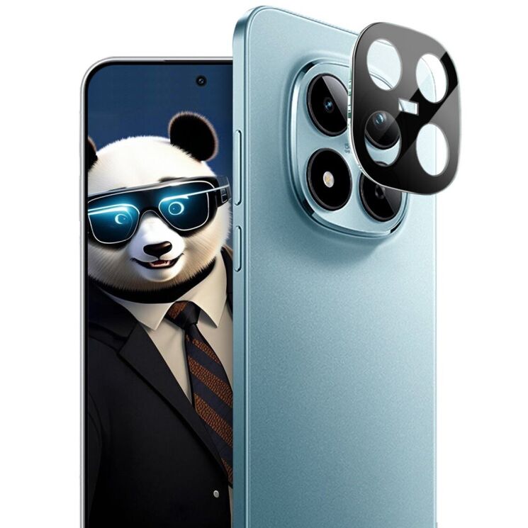 Защитное стекло на камеру IMAK Black Glass Lens для Xiaomi Redmi Note 15 Pro 5G / 15 Pro Plus - Black: фото 2 из 7