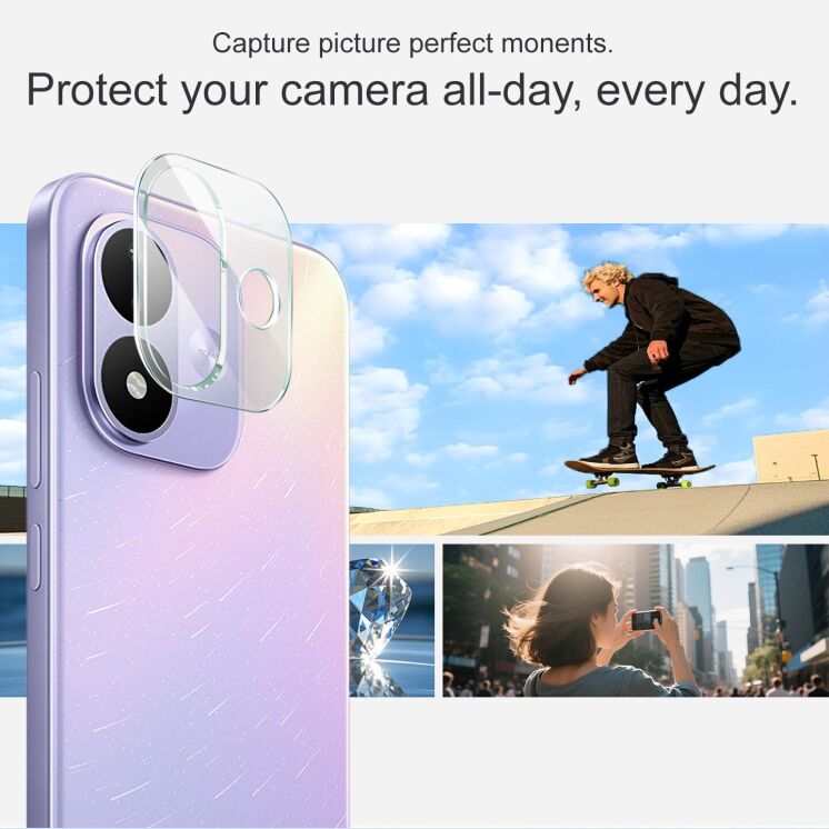 Защитное стекло на камеру IMAK Integrated Lens Protector для Xiaomi Redmi Note 17: фото 6 из 8