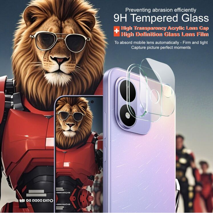 Защитное стекло на камеру IMAK Integrated Lens Protector для Xiaomi Redmi Note 17: фото 4 из 8