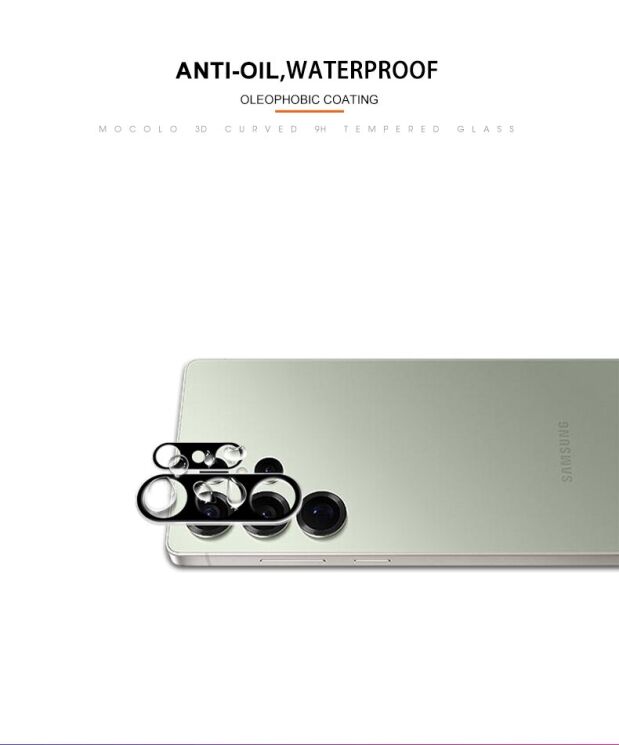 Защитное стекло на камеру MOCOLO Black Camera Lens для Samsung Galaxy S26 Ultra - Black: фото 7 из 9