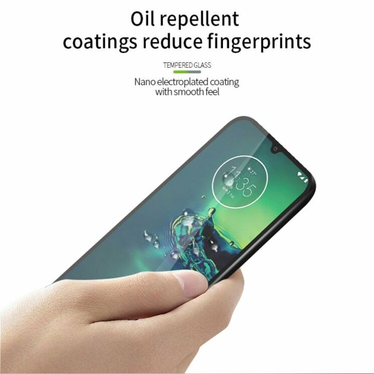 Защитное стекло PINWUYO Full Glue Cover для Motorola Moto G8 Plus (XT2019) - Black: фото 12 из 13