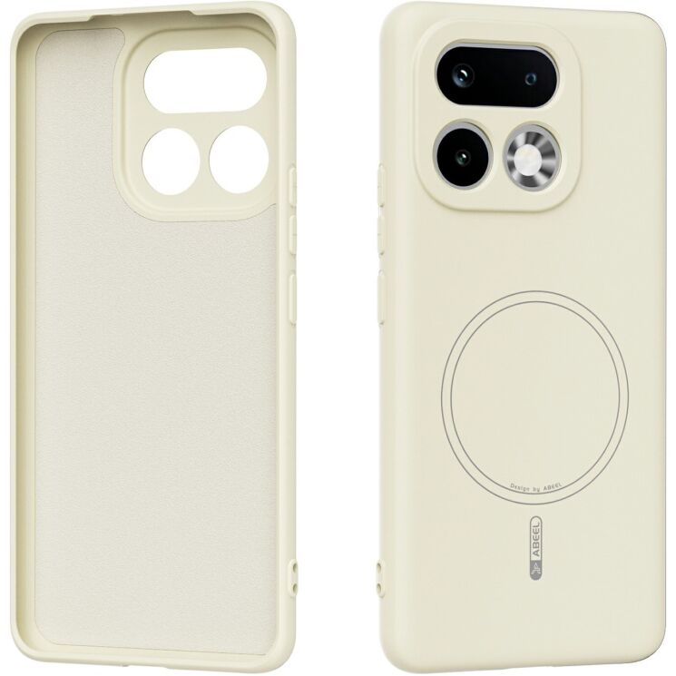 Защитный чехол ABEEL Lyra Skin with MagSafe для Realme 16 Pro Plus - Beige: фото 1 из 7