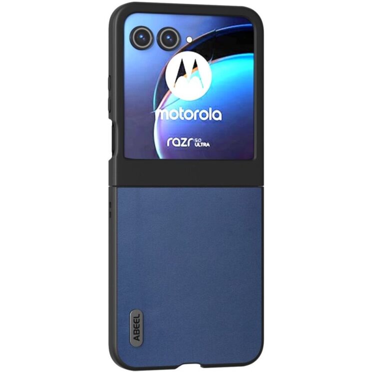 Защитный чехол ABEEL Texture Case для Motorola Razr 50 - Blue: фото 2 из 6
