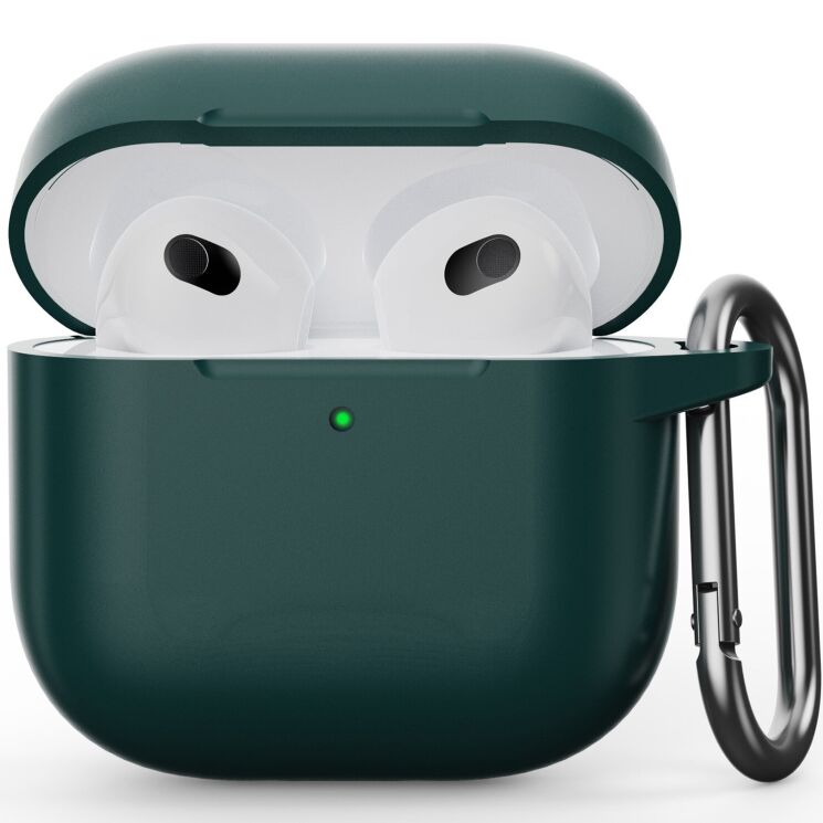 Защитный чехол ArmorStandart Hang Case для Apple AirPods 4 - Dark Green: фото 1 из 2