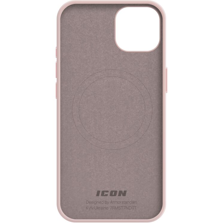 Защитный чехол ArmorStandart ICON MagSafe для Apple iPhone 15 - Light Pink: фото 2 из 9