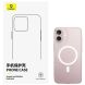 Защитный чехол BASEUS Crystal Magnetic Phone Case для Apple iPhone 16 Plus - Transparent (360638T). Фото 2 из 4