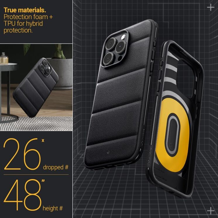 Защитный чехол Caseology Athlex by Spigen для Apple iPhone 15 Pro Max (ACS06623) - Active Black: фото 14 из 15