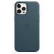 Защитный чехол Copiex Leather Case with MagSafe для Apple iPhone 12 Pro Max - Baltic Blue (254074L). Фото 2 из 5