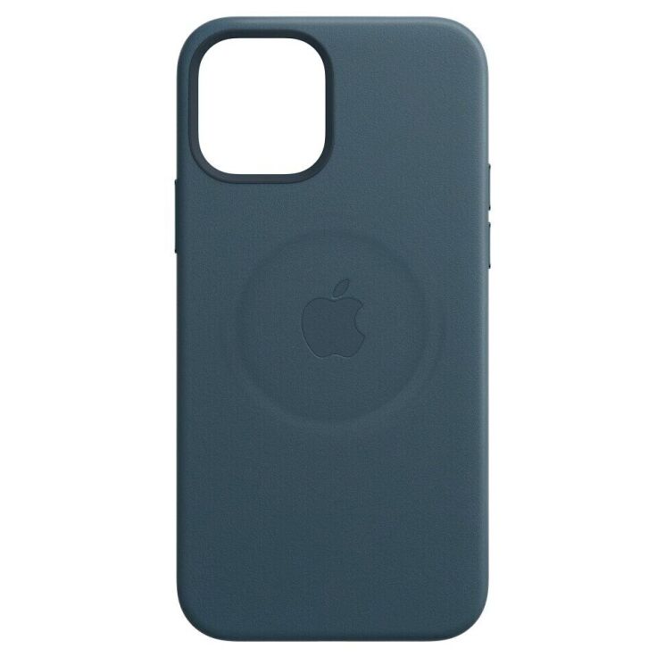 Защитный чехол Copiex Leather Case with MagSafe для Apple iPhone 12 Pro Max - Baltic Blue: фото 5 из 5