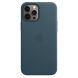 Защитный чехол Copiex Leather Case with MagSafe для Apple iPhone 12 Pro Max - Baltic Blue (254074L). Фото 4 из 5