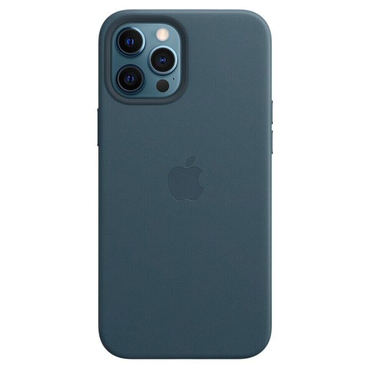 Защитный чехол Copiex Leather Case with MagSafe для Apple iPhone 12 Pro Max - Baltic Blue: фото 3 из 5