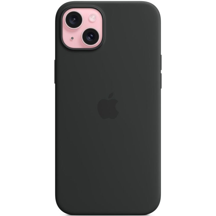 Захисний чохол Copiex Silicone Case with MagSafe для Apple iPhone 15 Plus - Black: фото 2 з 3