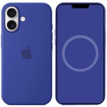 Защитный чехол Copiex Silicone Case with MagSafe для Apple iPhone 16 - Ultramarine: фото 1 из 4