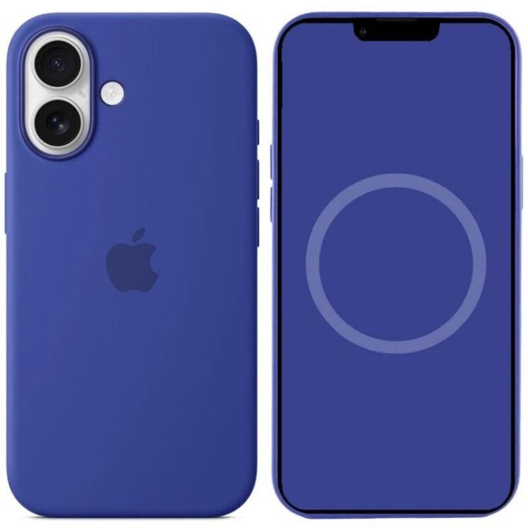 Защитный чехол Copiex Silicone Case with MagSafe для Apple iPhone 16 - Ultramarine: фото 1 из 4