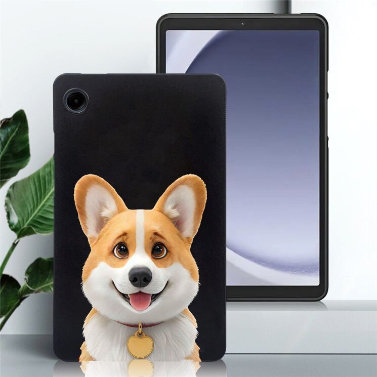 Защитный чехол Deexe Animal Series для Samsung Galaxy Tab A9 (X110/115) - Corgi: фото 2 из 7