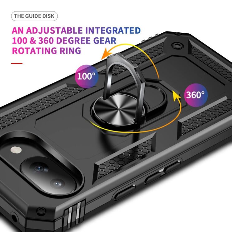 Защитный чехол Deexe Armor Case для Google Pixel 9a - Black: фото 2 из 7