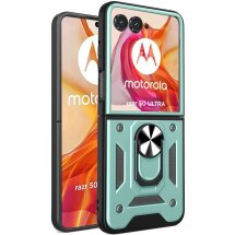 Защитный чехол Deexe Armor Case (FF) для Motorola Razr 50 Ultra - Green: фото 1 из 10