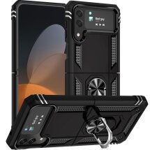 Защитный чехол Deexe Armor Case (FF) для Samsung Galaxy Flip 4 - Black: фото 1 из 8