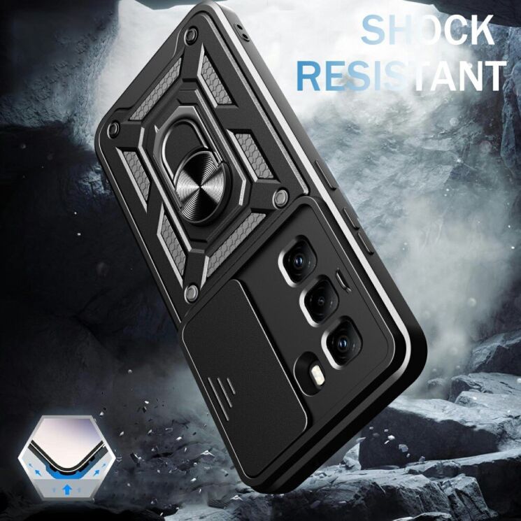 Защитный чехол Deexe Armor Shield для Infinix Hot 50 Pro - Red: фото 6 из 8