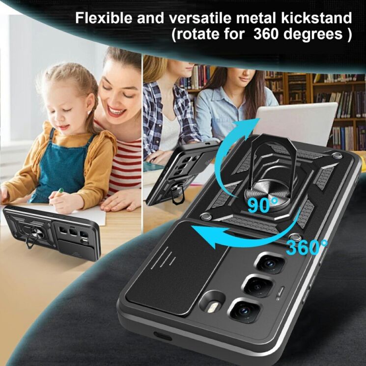 Защитный чехол Deexe Armor Shield для Infinix Hot 50 Pro - Red: фото 4 из 8