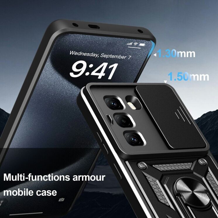 Защитный чехол Deexe Armor Shield для Infinix Hot 50 Pro - Red: фото 8 из 8