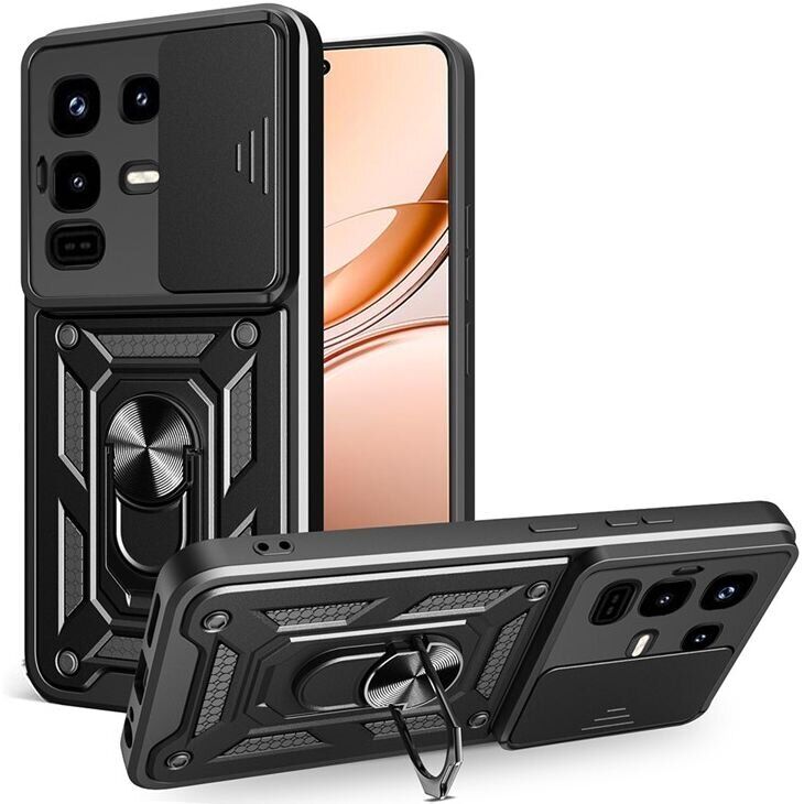 Защитный чехол Deexe Armor Shield для Infinix Note 50 Pro - Black: фото 1 из 10