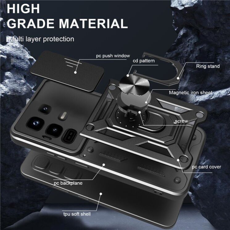 Защитный чехол Deexe Armor Shield для Infinix Note 50 Pro - Black: фото 10 из 10