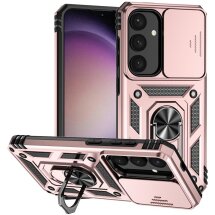 Защитный чехол Deexe Armor Shield для Samsung Galaxy S25 (S931) - Rose Gold: фото 1 из 9
