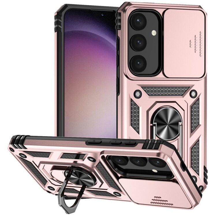 Защитный чехол Deexe Armor Shield для Samsung Galaxy S25 (S931) - Rose Gold: фото 1 из 9